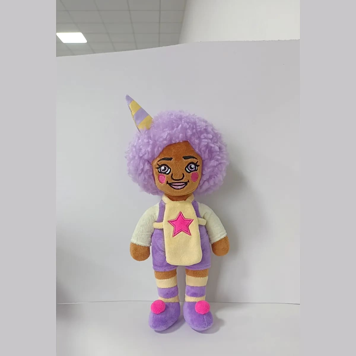 Afro hair fashion doll — custom plush dolls manufactured in Shenzhen by Custom Plush Toy Factory