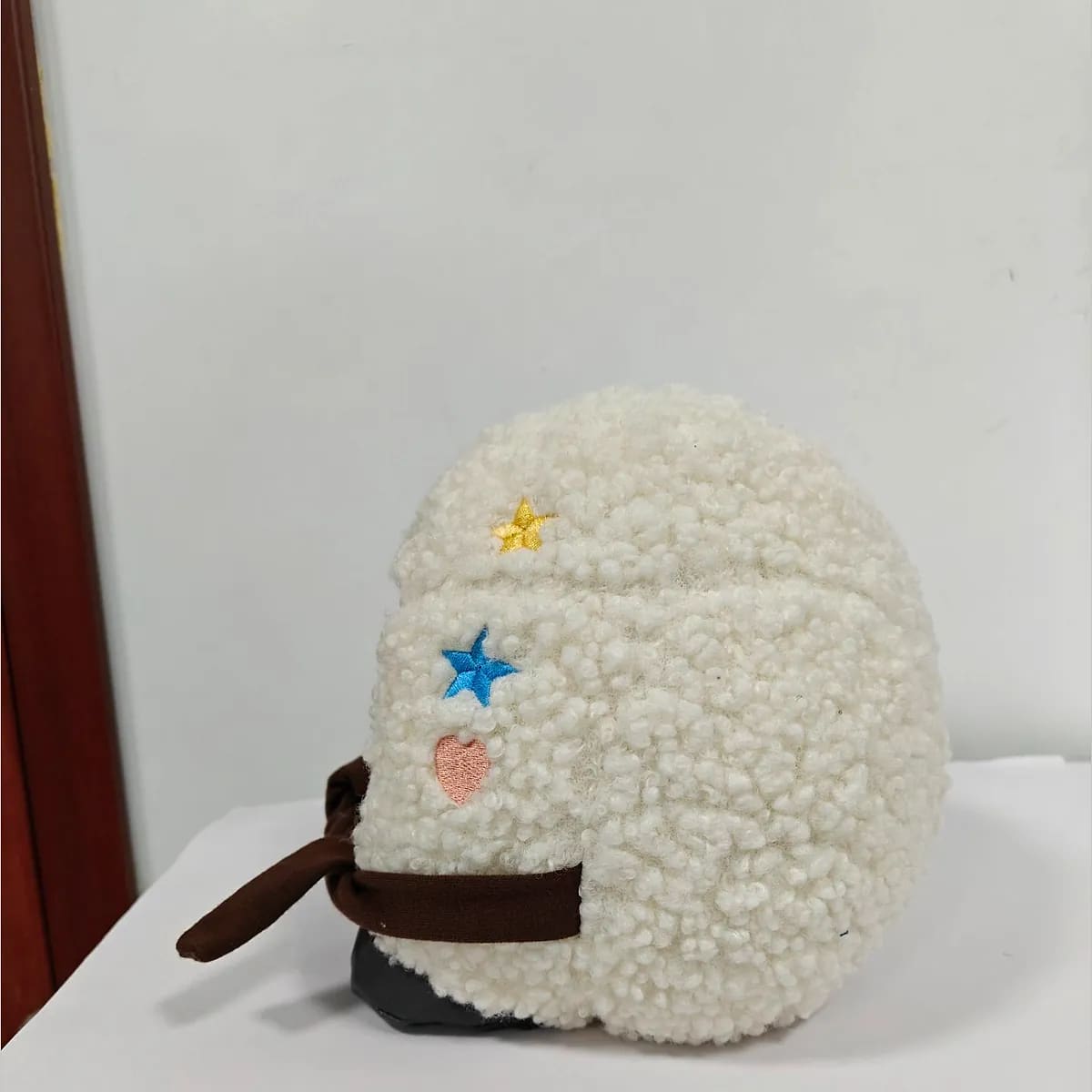 Bestickte Sherpa-Tasche – plüsch-accessoires nach Maß, gefertigt in Shenzhen von Custom Plush Toy Factory